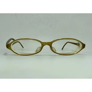 Womens Oval Prada VPR 01D Designer Eyeglasses Light Honey Full Frame Rim - Picture 1 of 8