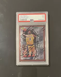 Topps Finest Kobe Bryant 1996 radiocontrol SP #74 novato raro con recubrimiento PSA 7 - Imagen 1 de 1