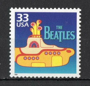 THE BEATLES * SUBMARINO AMARILLO * Estampilla postal vintage de EE. UU. como nueva - Imagen 1 de 1