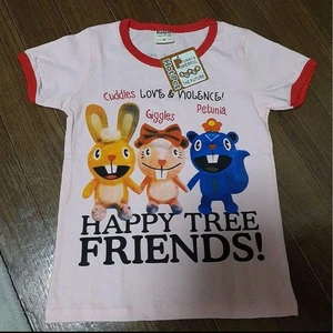 Happy Tree Friends Rarität T-Shirt Kinder Gr. 90 rosa × rot Kuscheln kichern Petunie - Bild 1 von 6