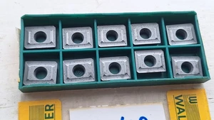 10 Walter carbide milling inserts P27215-3R WKM ( P272153R P27215.3R P2700-3R ) - Picture 1 of 2