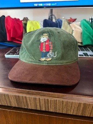 Stussy - Sombrero Boombox River Rat, Gorra Verde Pana Años 90 De Colección Foto 1 de 3