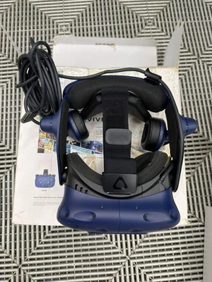 HTC VIVE Pro Eye HMD PC VR Virtual Reality Headset System Eye Tracking Open Box - Image 1 of 4