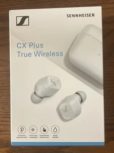 SENNHEISER CX PLUS VRAIS ÉCOUTEURS BLUETOOTH BLANCS SANS FIL NEUFS DANS LEUR BOÎTE LIRE ! - Photo 1 sur 7