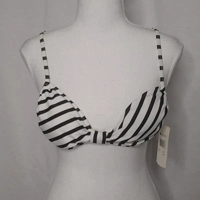 Roxy Women's Striped Adjustable Angel Bikini Top M - Image 1 of 4