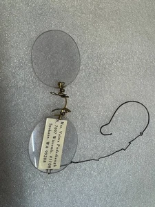 Vintage Messing Pince-Nez Brille mit Kette - Mrs. Valera Puderbaugh Spokane - Bild 1 von 9