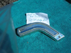 1963-1964 Dodge Dart Front Seat Arm Cover A Body Mopar - Bild 1 von 2