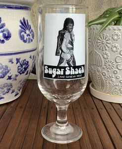 Sugar Shack Male Exotic Stripper Dancer - Glass Goblet 1980's Lake Geneva, WI - Picture 1 of 8