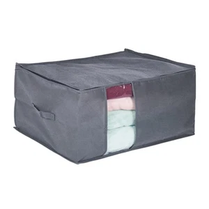 Cesta de almacenamiento bolsa organizadora 2 asas plegable contenedor de ropa - Imagen 1 de 11