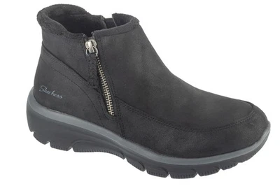Winterschuhe Damen, Skechers Easy Going - Into Fall, Schwarz
