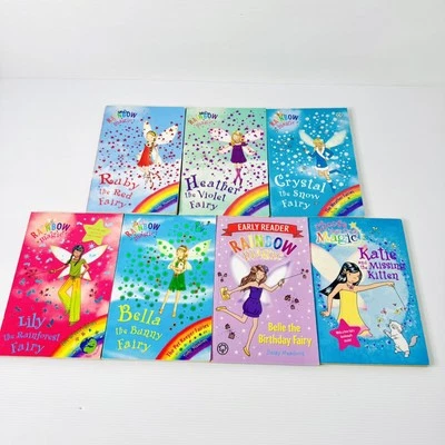 7x Rainbow Magic by Daisy Meadows Book Lot Fairy Children's Fiction Early Reader - image 1 of 4