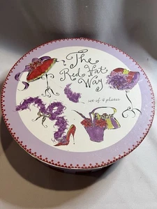 Juego de 4 platos de pastel Rosanna The Red Hat Way platos de postre platos de ensalada - Imagen 1 de 11