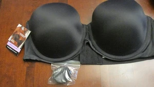 MAIDENFORM 6990 Black STRAPLESS LIFT BASICALLY SEXY BRA w/ Straps~ Women 40C~NWT - Picture 1 of 4