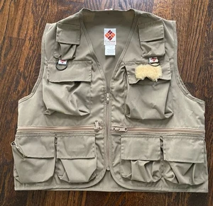 Vintage  Columbia Sportswear Mens Fly Fishing Vest ~ Medium - Picture 1 of 5