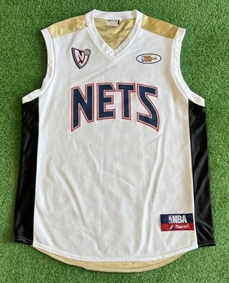 Camiseta New Jersey Nets Final NBA 2003 Jason Kidd Majestuosa Talla Grande Auténtica Foto 1 de 4