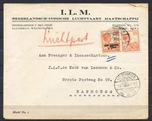 WELTEVREDEN 13.11.28 (I.L.M. - N.I. Luchtvaart Mij.) BANDOENG 14.11.28 At98 - Foto 1 di 2