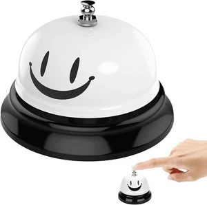 Tischglocke Metall Weiß – Rezeption Glocke, Klingel, 1 Stück - Bild 1 von 6