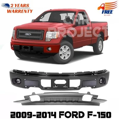 Nuevo kit de montaje de parachoques delantero de acero imprimado y faros antiniebla para Ford F-150 2009-2014 Foto 1 de 4