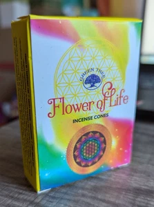 Green Tree Flower of Life Incense Cones Single Pack 10 Cones Per Pack - Picture 1 of 5