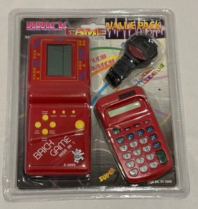 Vintage Rare Brick Game Value Pack E-9999 with Calculator Watch (New/ Sealed) - Picture 1 of 10