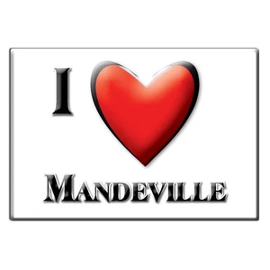 Mandeville, Saint Tammany County, Louisiana - Fridge Magnet I Love Usa - Picture 1 of 10