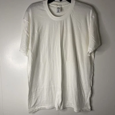 Camiseta vintage JC Penney puntada única blanca papel liso delgada XL 46-48  Foto 1 de 4