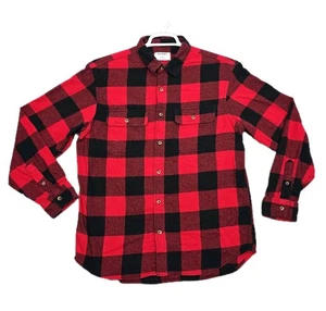 Camisa de franela a cuadros Gap para hombre talla grande roja búfalo a cuadros doble cepillado usada en excelente estado - Imagen 1 de 16