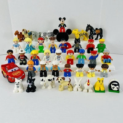 Lego Duplo Figuras Adultos Crianças Sem Duplicatas Lote De 40 Animais Disney - Imagem 1 de 4