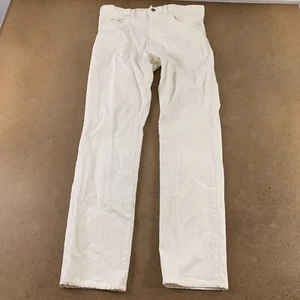 Charleston Khakis Men's Size 34 White Stretch Cotton Straight Leg Pant New *Flaw - Picture 1 of 13