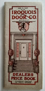 1927 Iroquois Door Co Buffalo NY Illustrated Catalog Dealer Price Book #88 - Bild 1 von 5