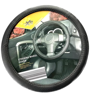Cubierta de dirección Auto XS 15" duradera alta calidad negra NJ camioneta local bien - Imagen 1 de 11