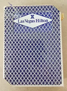 LAS VEGAS Hilton Hotel Playing Cards Casino Game Used Blue Deck ARISTOCRAT - Picture 1 of 6