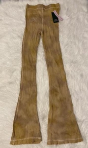 Leggings acampanados Wild Fable para mujer talla XS marrón tie dye pantalones de pierna ancha - Imagen 1 de 7