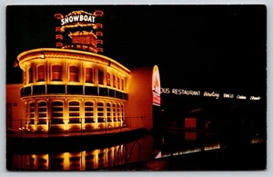 Postkarte Das Showboot Hotel und Bowlingbahnen Las Vegas Nevada {NZ} - Bild 1 von 2