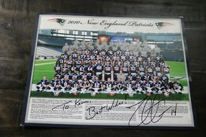 ZOLTAN MESKO NEW ENGLAND PATRIOTS VINTAGE HANDSIGNIERTES TEAMFOTO 2010 - Bild 1 von 1