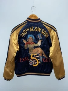 Chaqueta de bombardero de satén Sukajan vintage de Japón reversible sastre To... - Imagen 1 de 9