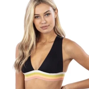 NWT Rip Curl Beach Botanica Deep V - X Back Bikini Top Size M - Picture 1 of 5