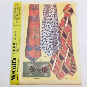 Corbatas vintage McCall's 2568 patrón de costura corbatas arco ancho - Imagen 1 de 4