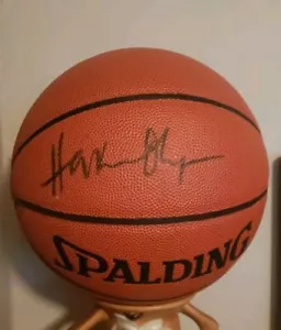 Hakeem Olajuwon Houston Rockets MVP Signed Basketball - Picture 1 of 6