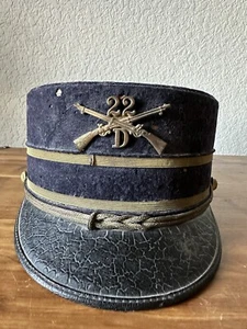 Spanish War US Army M1895 Enlisted 22th Infantry Division Forage Cap Kepi Hat - Picture 1 of 17