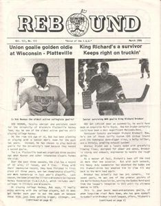 IGU International Goaltender's Union März 1986 Rebound Magazin Richard Brodeur - Bild 1 von 1