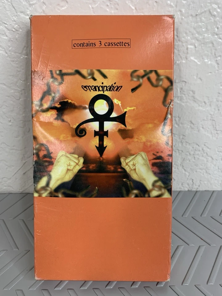 Prince Emancipation 3 Cassette Tape Box Set Slave/Sex In The Summer/We Gets  - Image 1 of 3