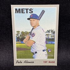 Cloth Sticker! 🚨2019 TOPPS HERITAGE PETE ALONSO RC New York Mets ROOKIE #19