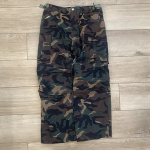 Icon Motorsports Super Duty Cargo Camo Canvas Riding Pants Adult Size 28x26.5 - Picture 1 of 6