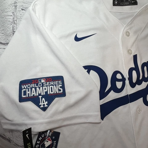 Nike 2020 World Series Los Angeles Dodgers Betts Kerahaw Blank Jersey Size XL Cover