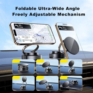 Magnetic Car Phone Holder Mount Suction for iPhone 16/15/14/13 Pro/Max Magsafe - Picture 1 of 10