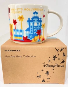 Nueva taza de cerámica Starbucks Disney Parks Hollywood Studios Earffel Tower YAH - Imagen 1 de 5