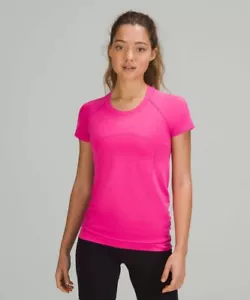 NEW LULULEMON Swiftly Tech 2.0 Short Sleeve Top 8 Sonic Pink - Picture 1 of 5