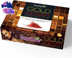 Gold Kesar Facial Kit for Women| 6-Pieces Skin Care/Skin Cleanup Set | Prevents - Picture 1 of 12