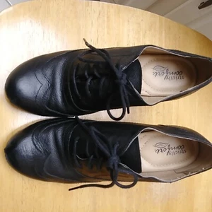 Ladies Black Simply Comfort Oxford Shoes Size 7 - Picture 1 of 8